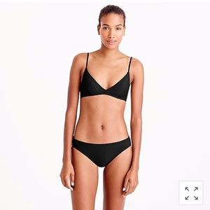 J.Crew NWOT Black French Bikini Top XS